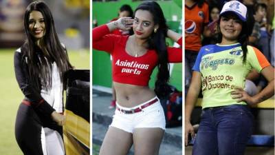 Estas son las chicas que adornaron la jornada 11 del Torneo Clausura 2017 de la Liga Nacional del fútbol hondureño.