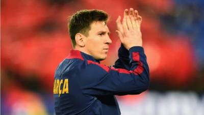 Argentina's Lionel Messi stands on the pitch during the round of 16 match between France and Argentina, at the 2018 soccer World Cup at the Kazan Arena in Kazan, Russia, Saturday, June 30, 2018. (AP Photo/Frank Augstein)