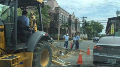 San Pedro Sula, primera calle, daños.