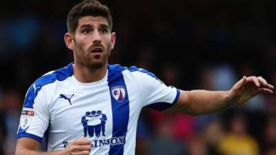 Evans juega actualmente en el Chesterfield, de la League One (Getty Images).