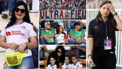 Las imágenes del ambiente vivido en el estadio Nacional con el partido entre Olimpia y Marathón. Bellas chicas adornaron el encuentro deportivo.