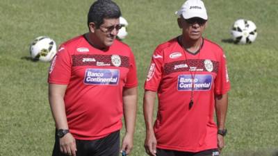 Jairo Ríos y Luis Ayala en las prácticas del club verdolaga.
