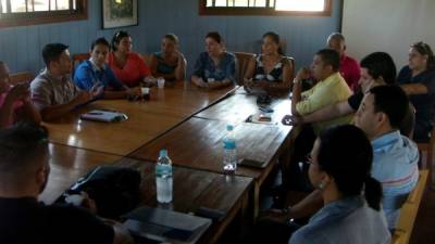 Empresarios ceibeños se reunieron para discutir soluciones. Foto: Samuel Zelaya