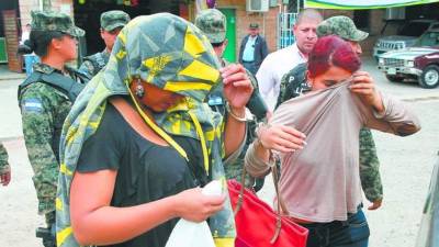 Las detenidas se identificaron como Deysi Aracely Peña y Dania Paola Sánchez López.