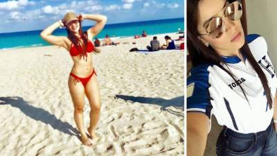 Virginia Varela es la hermosa esposa del futbolista de la Selección de Honduras, Emilio Izaguirre, quien se encuentra trabajando con la Bicolor en Estados Unidos.