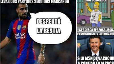El Barcelona la pasó por encima al Hércules (7-0) y avanzó a octavos de la Copa del Rey. No se hicieron esperar los memes y el gran protagonista es Paco Alcácer, quien se estrenó como goleador azulgrana después de muchos partidos.