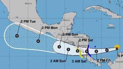 El ciclón azotará Costa Rica y Nicaragua este viernes convertido en la tormenta tropical Bonnie.
