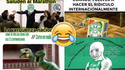 Los memes no perdonaron al Marathón luego de que quedara eliminado de la Liga Concacaf contra el Comunicaciones.