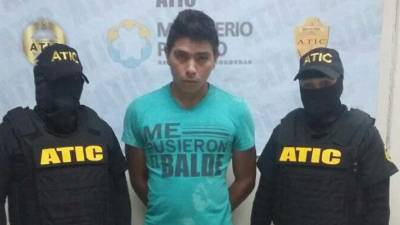 Denis Alberto Mejía Márquez fue detenido por la Fiscalía de la Niñez y la Agencia Técnica de Investigación Criminal (Atic).