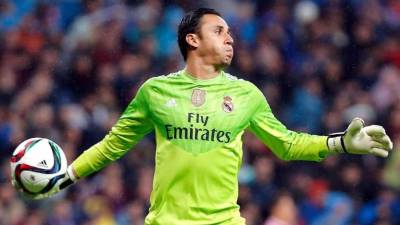 Keylor Navas, en un partido con el Real Madrid.