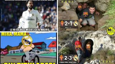 El Real Madrid logró un triungo agónico ante Sporting de Gijón en la Liga Española gracias a una tremenda actuación de Isco, autor de dos goles, y en los memes se ha ganado el protagonismo. Estos son los mejores.