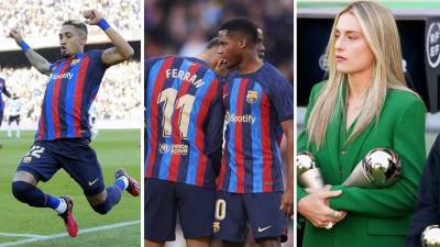 El Barcelona ganó con lo justo y con sufrimiento (1-0) al Valencia en la jornada 24 de la Liga Española en el Spotify Camp Nou, partido que nos dejó muchas imágenes llamativas.