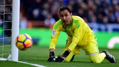 Keylor Navas ha salvado al Real Madrid en un disparo de Paulinho. Foto AFP