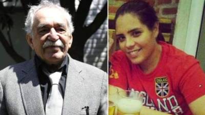 Foto de archivo de García Márquez y su sobrina Melisa Martínez García.