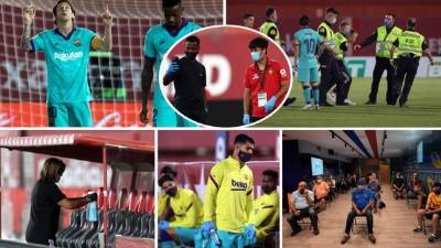 Las imágenes que dejó la victoria por goleada del Barcelona (0-4) sobre el Mallorca en el reinicio de la Liga Española tras la pandemia del coronavirus. Lionel Messi, el gran protagonista.