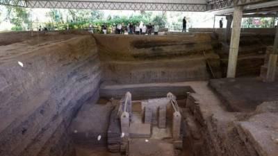 Un equipo de investigadores realiza los trabajos en el parque.