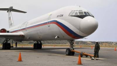 El Ilyushin Il-62M en el que los militares rusos llegaron a Venezuela el pasado 24 de marzo.