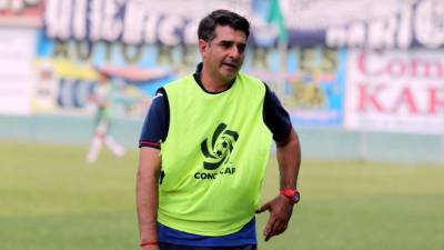 Diego Vázquez, durante el partido contra el Juticalpa. Foto Ronald Aceituno