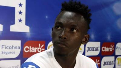 Alberth Elis compareció en rueda de prensa este sábado. Foto Delmer Martínez