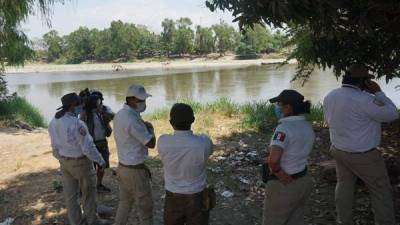 México envió a sus agentes de migración a la frontera con Guatemala para evitar el paso de migrantes centroamericanos hacia EEUU./EFE.