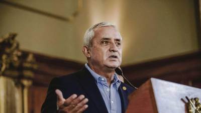 Pérez Molina enfrenta un antejuicio en el Congreso por la corrupción en el seguro social y el sistema tributario.