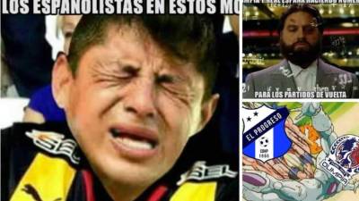 Las burlas a Olimpia y Real España no se hicieron esperar en las redes sociales después de perder en los partidos de ida de las semifinales. Estos son los divertidos memes.