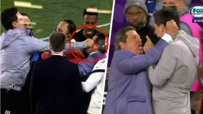 Miguel 'Piojo' Herrera se agarró a golpes con un miembro del cuerpo técnico de Los Angeles FC.