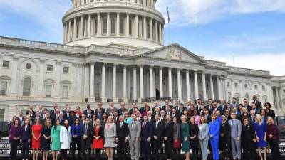 El nuevo Congreso de EEUU rompió el récord del mayor número de mujeres electas con 102 legisladoras./AFP archivo.