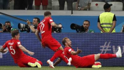 Harry Kane se destapó con dos anotaciones ante Túnez. FOTO EFE.