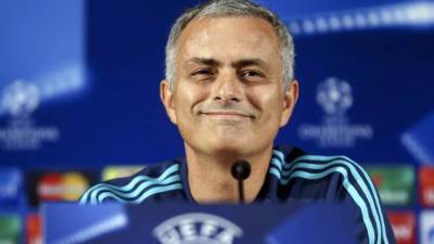 Mourinho en la rueda de presente realizada este día en tierras lusas.