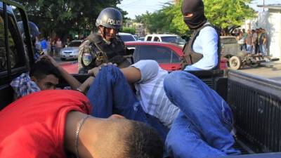 Los supuestos mareros fueron detenidos ayer en la tarde en el barrio Concepción.