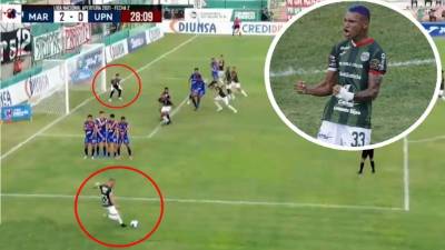 Kervin Arriaga volvió a las canchas y lo hizo marcando un golazo con Marathón ante la UPN.