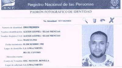 El hondureño Alexis Leonel Elías Mencías (32) fue asesinado el pasado 19 de septiembre en Guatemala.