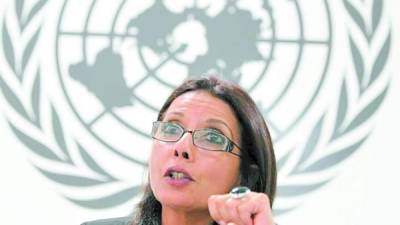 La relatora especial de Naciones Unidas, Najat Maalla M’jid
