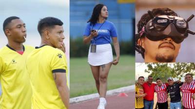 Todo lo que dejó antes de comenzar el primer pulso entre Real España y Olimpia. Fotos Neptalí Romero, Mauricio Ayala y Héctor Edú.