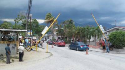 El hecho se produjo en la tranca de acceso principal a la colonia Las Brisas.