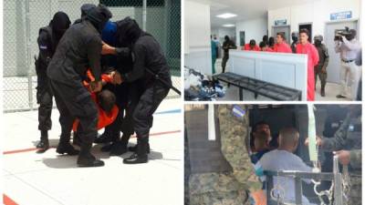 La operación Arpía III ejecutó el traslado de 31 reos desde el centro penal de El Porvenir sumándose a los 773 pandilleros que inauguraron la cárcel ayer.