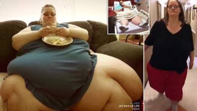 Charity Pierce pesaba 350 kilos y en la actualidad pesa solo 90.