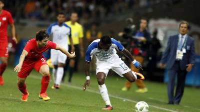 Romell Quioto mostró su potencial contra Corea en varias facetas del partido. En el gol de Elis hizo una corrida descomunal. Foto Juan Salgado/Enviado Especial
