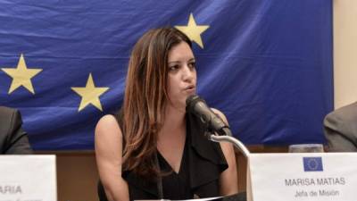 Marisa Matias, jefa de ma misión de observación de la Unión Europea.