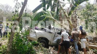 El accidente ocurrió a eso de las 11 de la mañana en la carretera entre Gracias, Lempira y Santa Rosa de Copán.