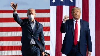 Biden y Trump se disputan la presidencia de EEUU en unas históricas elecciones./AFP.