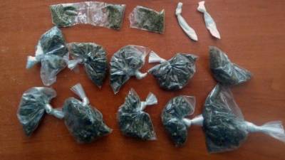 La droga fue empaquetada en bolsas de plástico.