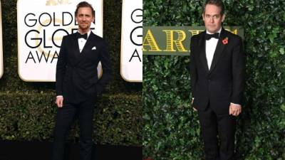 Los actores Tom Hiddleston y Tom Hollander.
