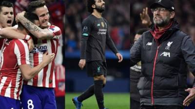 El Atlético de Madrid recuperó su mejor versión este martes para ganar 1-0 al Liverpool en la ida de octavos de final de la Liga de Campeones. Fotos AFP.