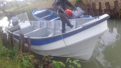 En una propiedad ubicada en la Laguna de Casavila se encontraron cinco lanchas rápidas con motor fuera de borda y una jetsky.
