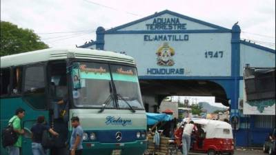 Imagen de la aduana del Amatillo.