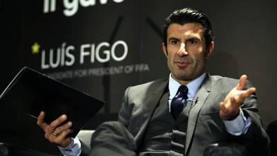 Luis Figo, ex jugador del Barcelona y del Real Madrid.
