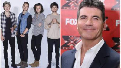 One Direction y Simon Cowell.
