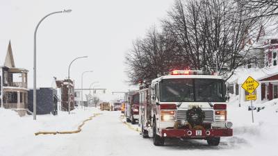Vista de la emergencia causada por una tormenta invernal, el 26 de diciembre de 2022, en Buffalo, Nueva York.